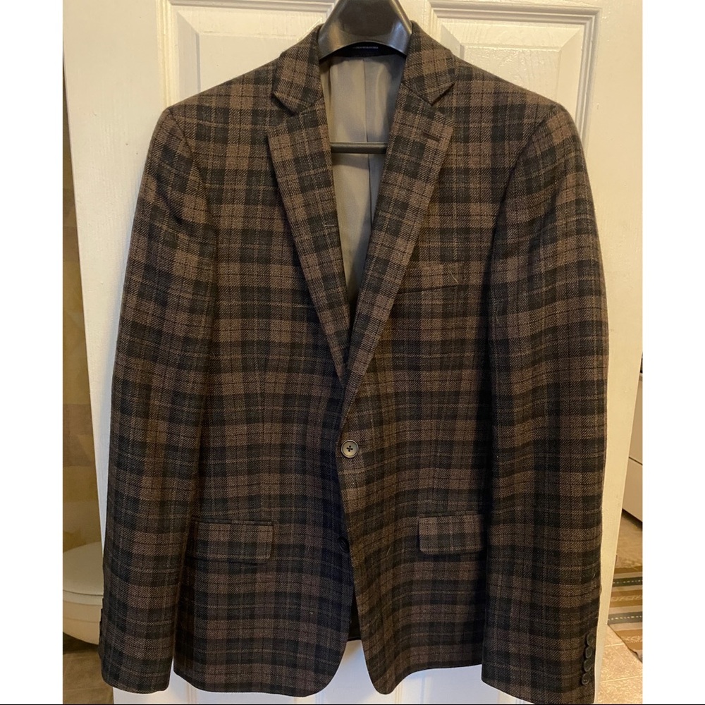 Stafford Slim Fit Plaid Blazer 40R